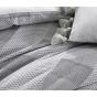 Private Collection Subi Grey Yarn Dyed Jacquard Quilt Cover Set | Super King Bed | Grey
